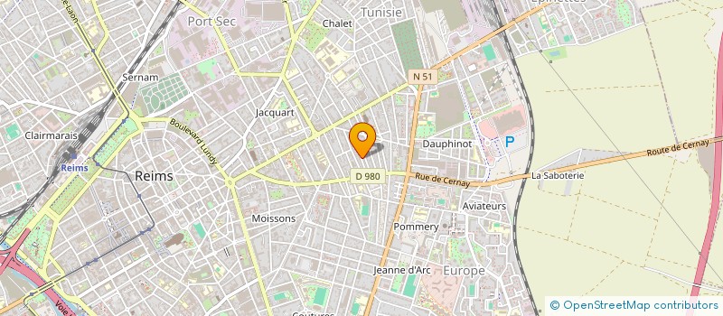 localisation de l'entreprise MADAME AMANDINE MAITRE à REIMS