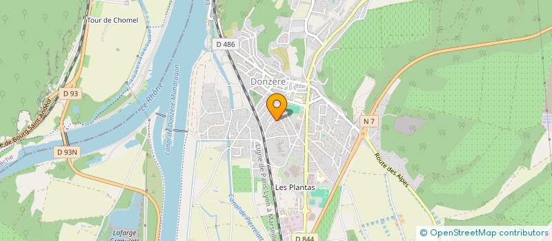 localisation de l'entreprise MADAME AMANDINE MALBURET  DONZERE