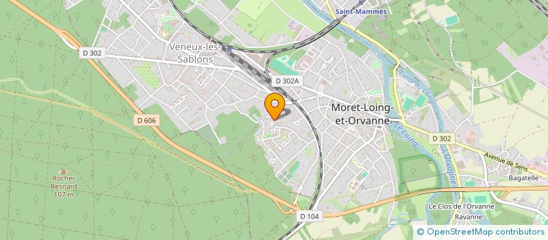 localisation de l'entreprise MADAME AMANDINE MANTEL  MORET-LOING-ET-ORVANNE