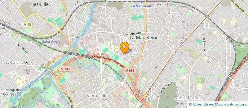 localisation de l'entreprise MADAME AMANDINE MARGA à LA MADELEINE