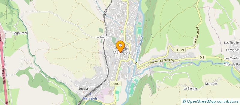localisation de l'entreprise MADAME AMANDINE MARGHERITI  MARVEJOLS