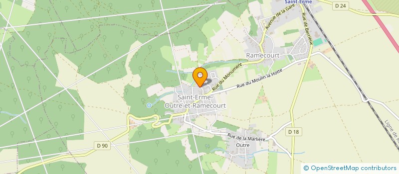 localisation de l'entreprise MADAME AMANDINE MARGUERITTE  SAINT-ERME-OUTRE-ET-RAMECOURT