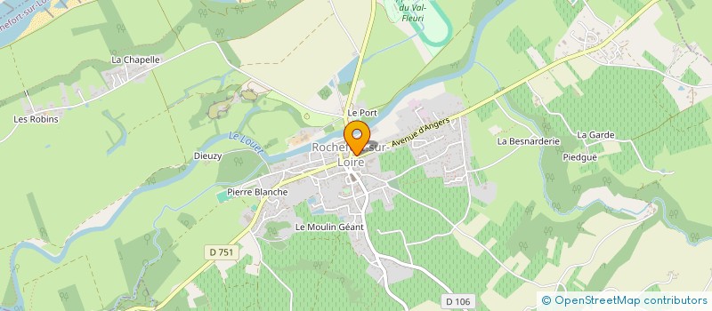 localisation de l'entreprise MADAME AMANDINE-MARIE PORTELLI à ROCHEFORT-SUR-LOIRE