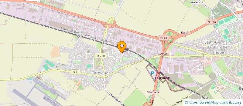 localisation de l'entreprise MADAME AMANDINE MARINA NOYELLE  CARPIQUET