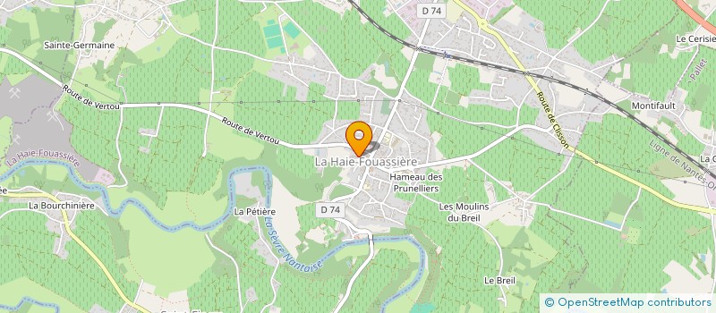 localisation de l'entreprise MADAME AMANDINE MARRO  LA HAIE-FOUASSIERE