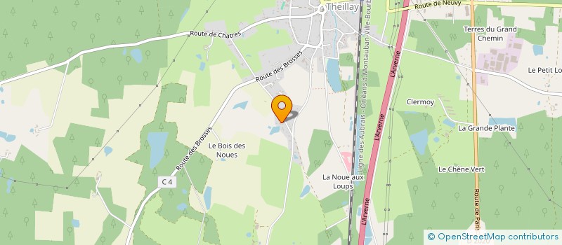 localisation de l'entreprise MADAME AMANDINE MARTIN  THEILLAY