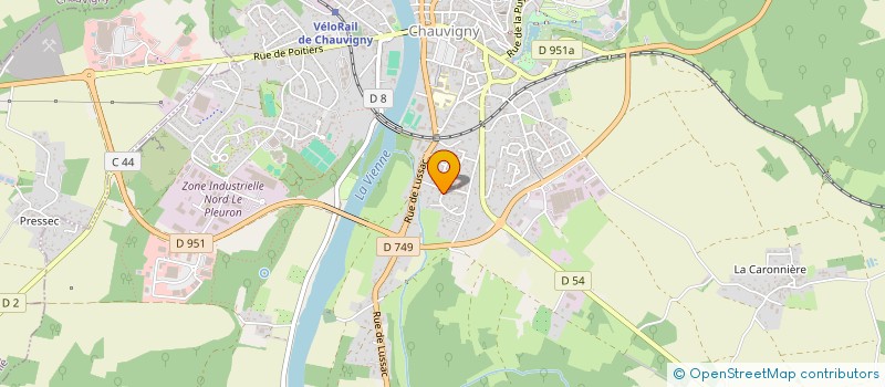 localisation de l'entreprise MADAME AMANDINE MARTIN à CHAUVIGNY