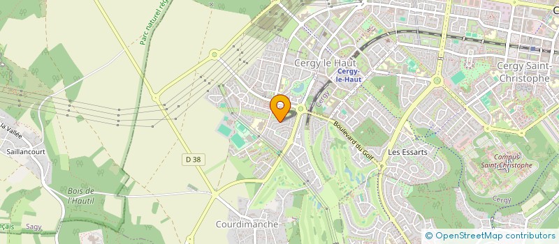 localisation de l'entreprise MADAME AMANDINE MARTIN  COURDIMANCHE