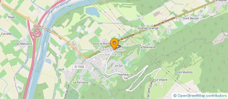 localisation de l'entreprise MADAME AMANDINE MARTINON  SAINT-QUENTIN-SUR-ISERE