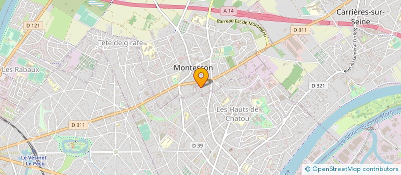 localisation de l'entreprise MADAME AMANDINE MARTY  MONTESSON