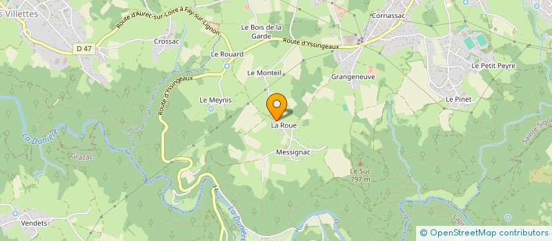 localisation de l'entreprise MADAME AMANDINE MASSARD  SAINTE-SIGOLENE