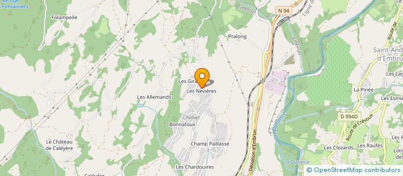 localisation de l'entreprise MADAME AMANDINE MASSE  EMBRUN