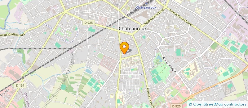 localisation de l'entreprise MADAME AMANDINE MATHE à CHATEAUROUX
