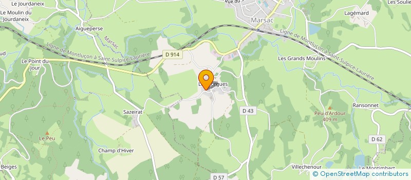 localisation de l'entreprise MADAME AMANDINE MAUDUIT à MARSAC