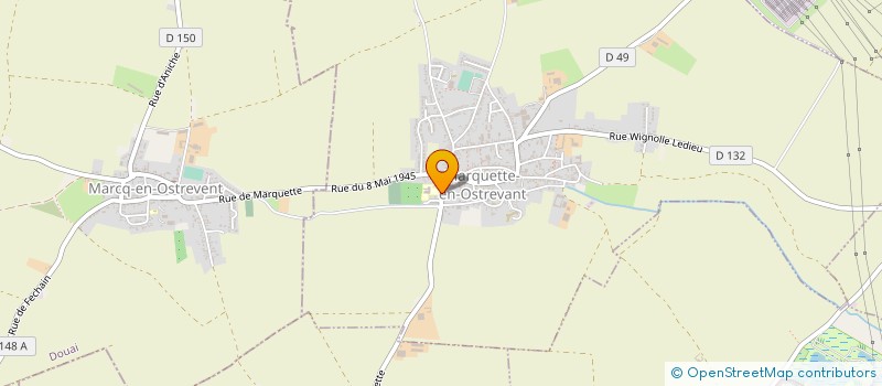 localisation de l'entreprise MADAME AMANDINE MAYELLE  MARQUETTE-EN-OSTREVANT
