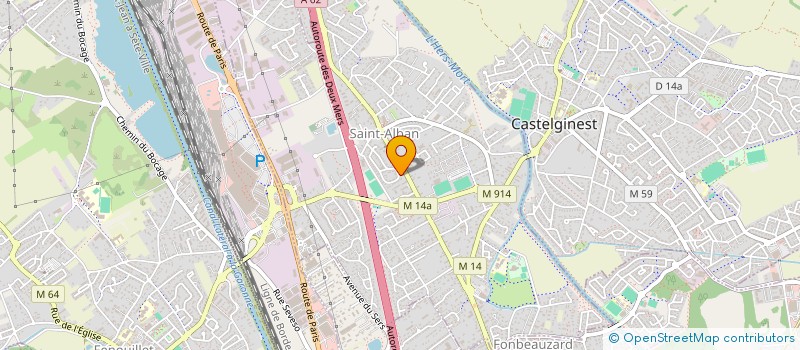 localisation de l'entreprise MADAME AMANDINE MAZIN  SAINT-ALBAN