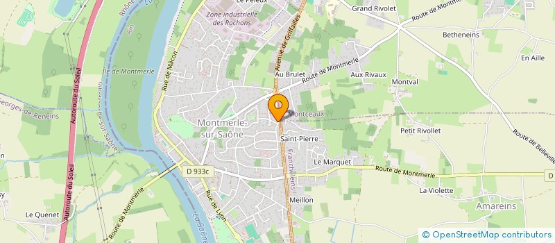 localisation de l'entreprise MADAME AMANDINE MENAUD  MONTMERLE-SUR-SAONE