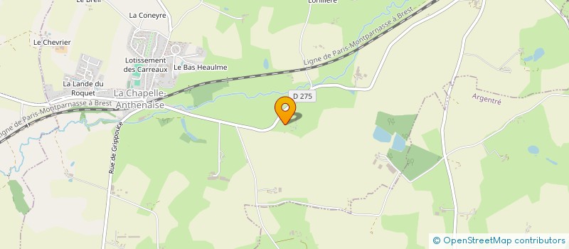 localisation de l'entreprise MADAME AMANDINE MERCIER  LA CHAPELLE-ANTHENAISE