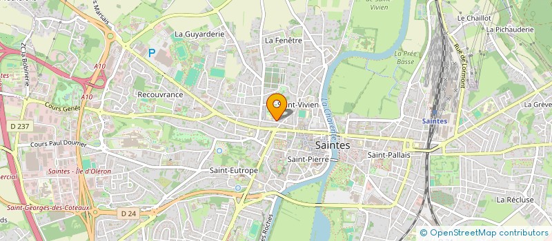 localisation de l'entreprise MADAME AMANDINE MERET  SAINTES