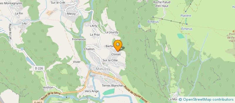 localisation de l'entreprise MADAME AMANDINE MERMILLOD  MIEUSSY