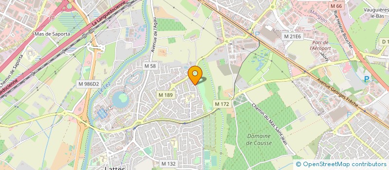 localisation de l'entreprise MADAME AMANDINE MERONO à LATTES