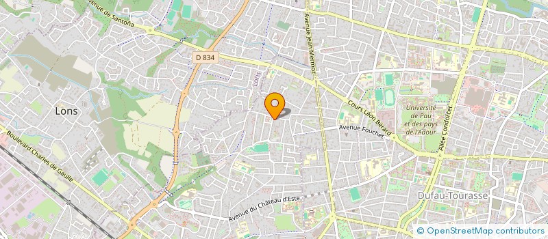 localisation de l'entreprise MADAME AMANDINE MESAS à BILLERE