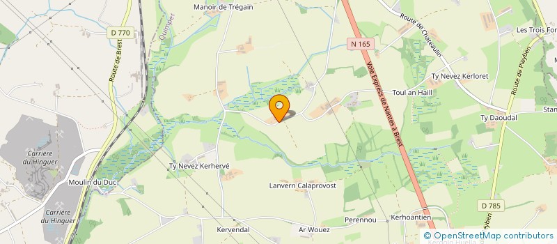 localisation de l'entreprise MADAME AMANDINE MESNIL  BRIEC