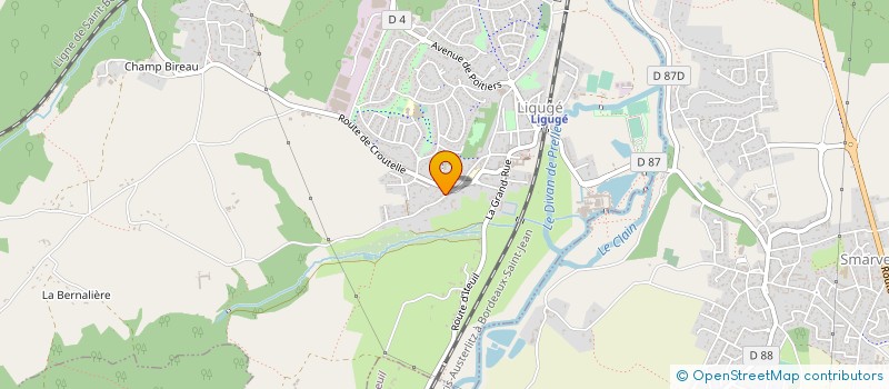 localisation de l'entreprise MADAME AMANDINE MESSIER  LIGUGE