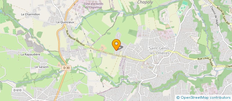 localisation de l'entreprise MADAME AMANDINE METZINGER  SAINT-GENIS-LES-OLLIERES