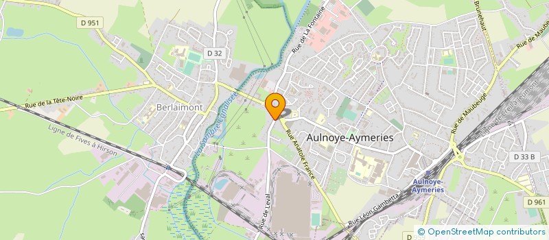 localisation de l'entreprise MADAME AMANDINE MEYER  AULNOYE-AYMERIES