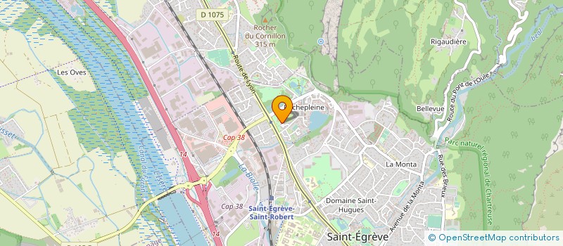 localisation de l'entreprise MADAME AMANDINE MICHALON  SAINT-EGREVE