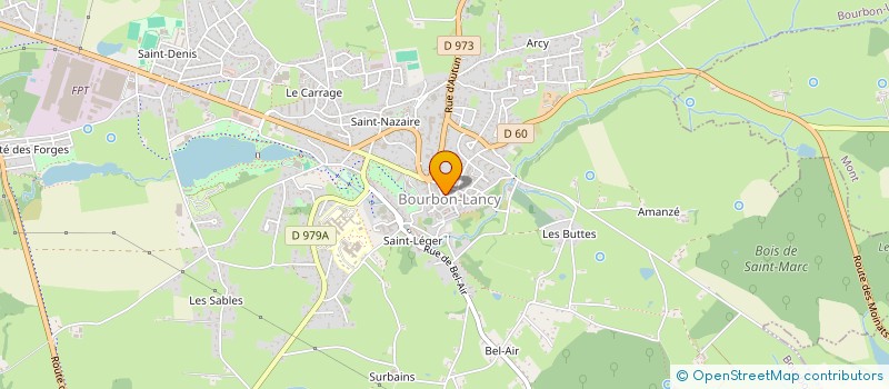 localisation de l'entreprise MADAME AMANDINE MILLERET  BOURBON-LANCY