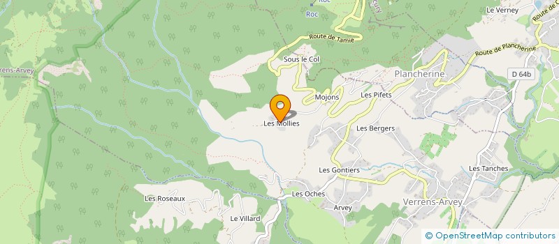 localisation de l'entreprise MADAME AMANDINE MOJON à VERRENS ARVEY