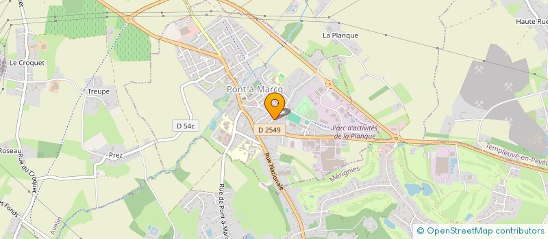 localisation de l'entreprise MADAME AMANDINE MONNIER  PONT-A-MARCQ