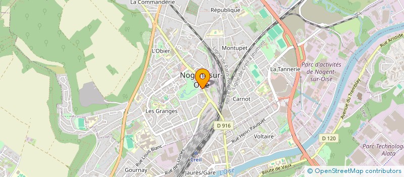 localisation de l'entreprise MADAME AMANDINE MONTEIRO GOMES  NOGENT-SUR-OISE