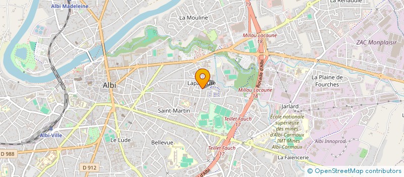 localisation de l'entreprise MADAME AMANDINE MONTELS  ALBI