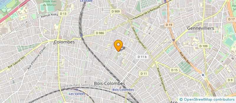 localisation de l'entreprise MADAME AMANDINE MORAUX à BOIS-COLOMBES