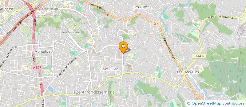 localisation de l'entreprise MADAME AMANDINE MOREAU  MARSEILLE 12EME