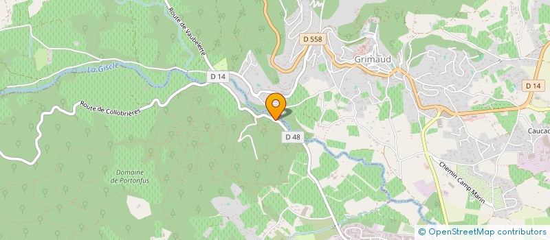 localisation de l'entreprise MADAME AMANDINE MOREL  GRIMAUD