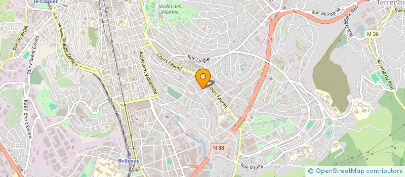 localisation de l'entreprise MADAME AMANDINE MORETTON  SAINT-ETIENNE