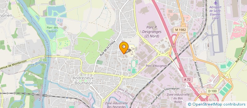 localisation de l'entreprise MADAME AMANDINE MORIN  ANDREZIEUX-BOUTHEON