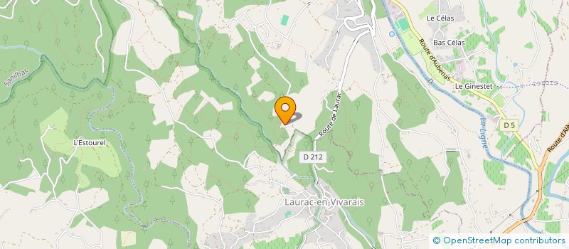 localisation de l'entreprise MADAME AMANDINE MOURIER à LARGENTIERE