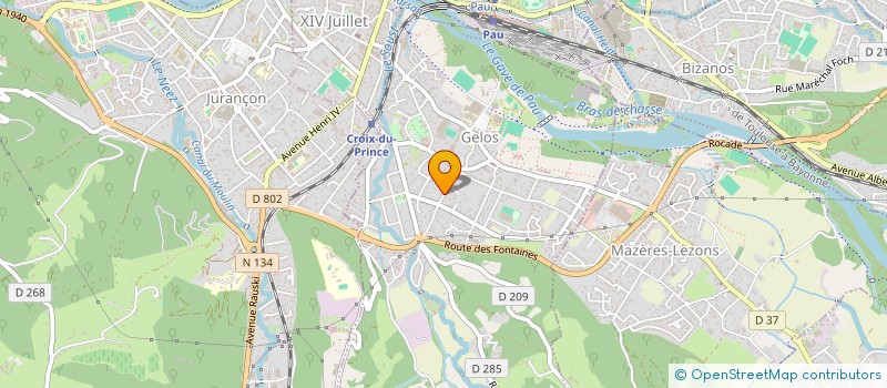 localisation de l'entreprise MADAME AMANDINE MURET  GELOS