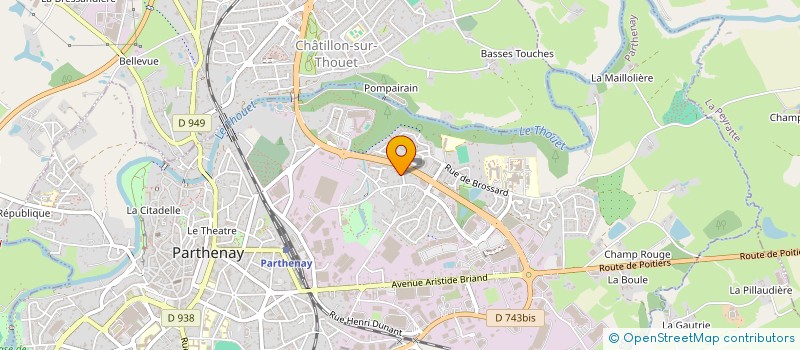 localisation de l'entreprise MADAME AMANDINE MUSSARD  PARTHENAY