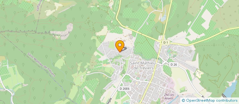 localisation de l'entreprise MADAME AMANDINE NERIN ROLLAND  SAINT-MATHIEU-DE-TREVIERS