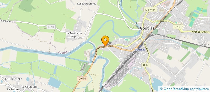 localisation de l'entreprise MADAME AMANDINE NERZIC  COUTRAS