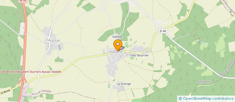 localisation de l'entreprise MADAME AMANDINE NIBEAU à AUSSAC-VADALLE
