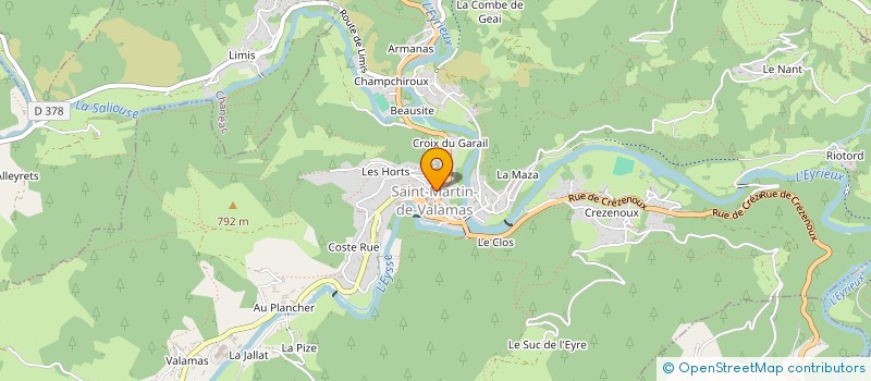 localisation de l'entreprise MADAME AMANDINE NOUAILLE  SAINT-MARTIN-DE-VALAMAS