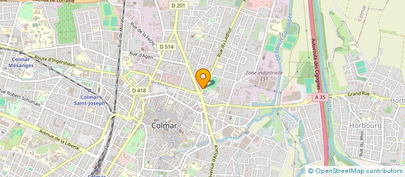 localisation de l'entreprise MADAME AMANDINE OSWALD  COLMAR