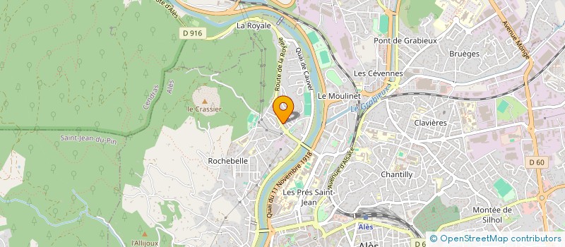 localisation de l'entreprise MADAME AMANDINE OUHARZOUNE  ALES